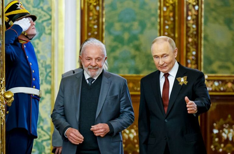 Rússia- 09/05/2025 Presidente da República, Luiz Inácio Lula da Silva, durante reunião com o Presidente da Federação da Rússia, Vladimir Putin. Grande Palácio do Kremlin, Rússia - Moscou.Foto: Ricardo Stuckert / PR