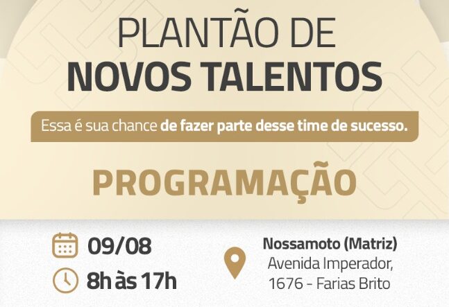 Plantão de Novos Talentos