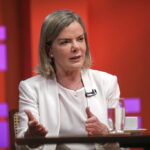 A deputada Gleisi Hoffmann no 'DR com Demori'