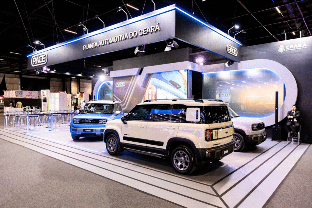Planta Automotiva do Ceará (PACE), no Salão Internacional do Automóvel, em São Paulo. Foto: Ascom Adece. 