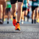 marathon runners, AI generated